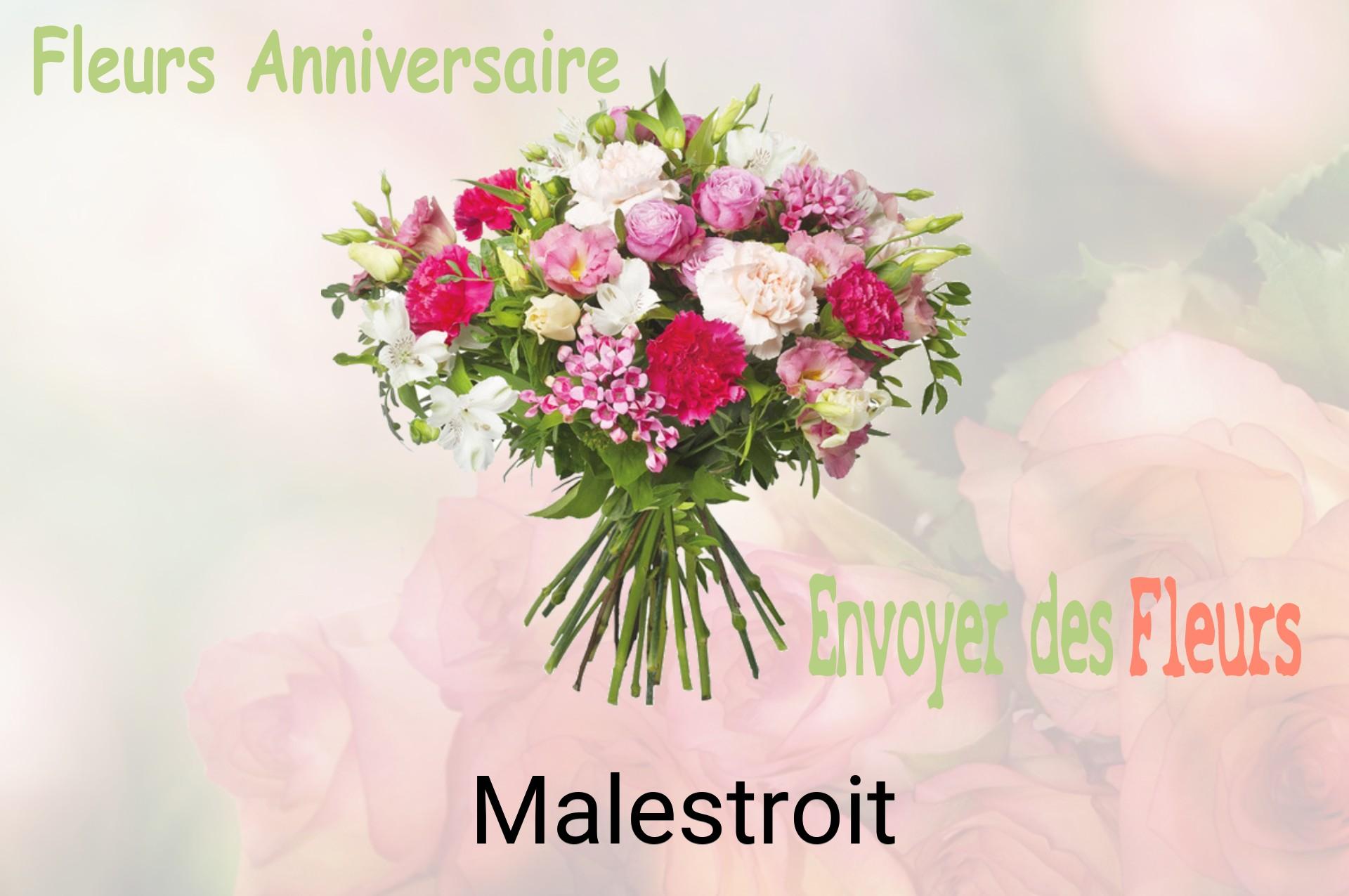 Bouquet de fleurs d’anniversaire livré à Malestroit